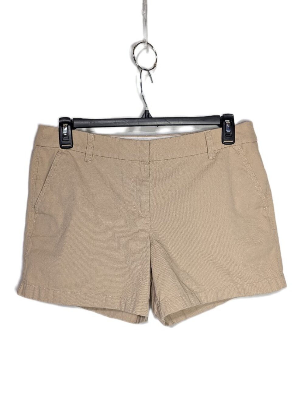 J. Crew Khaki Chino Shorts Size 12 Casual Summer Preppy Classic Tan